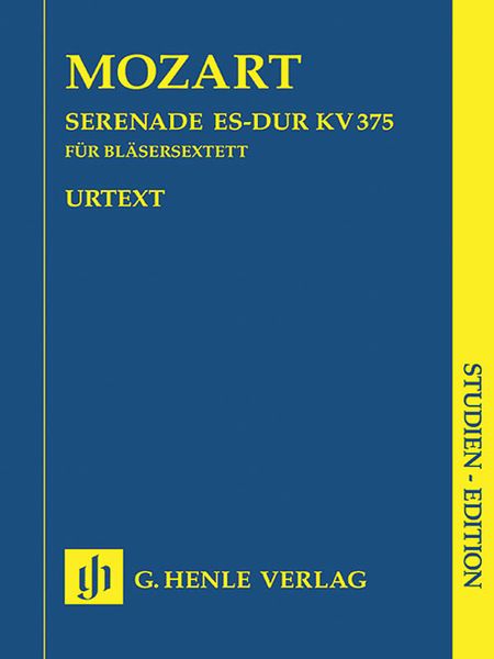 Serenade Es-Dur, K. 375 : Für Bläsersextett / Edited By Henrik Wiese.