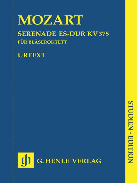 Serenade Es-Dur, K. 375 : Für Bläseroktett / Edited By Henrik Wiese.