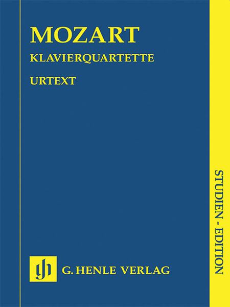 Klavierquartette / Edited By Ernst Herttrich.
