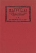 Ottavo Libro De Madrigali (Parte Prima) / edited by Gian Francesco Malipiero.