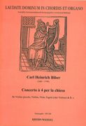 Concerto A 4 Per La Chiesa : Für Violino Piccolo, Violine, Viola, Fagott (Oder Violine) & Continuo.