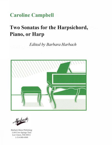 Two Sonatas For The Harpsichord, Piano, Or Harp / edited by Barbara Harbach [Download].