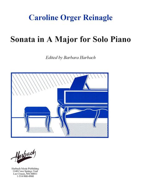 Sonata In A Major : For Piano / Edited By Barbara Harbach [Download].