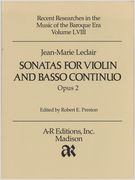 Sonatas For Violin and Basso Continuo, Op. 2 / edited by Robert E. Preston.