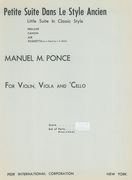 Petite Suite Dans le Style Ancien : For Violin, Viola and Violoncello.