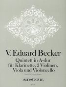 Quintett In A-Dur : Für Klarinette, 2 Violinen, Viola und Violoncello / edited by Bernhard Päuler.