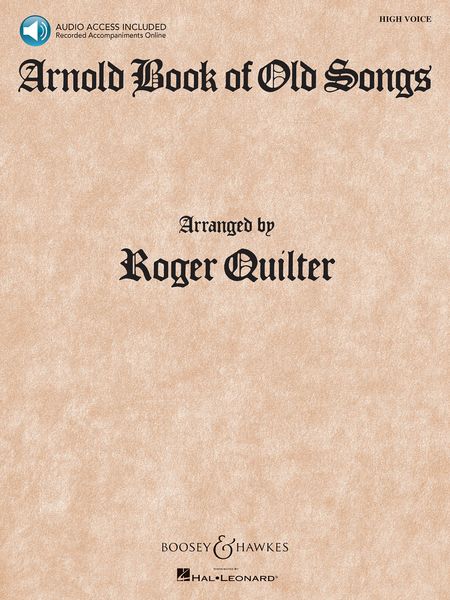 Arnold Book Of Old Songs : For High Voice.