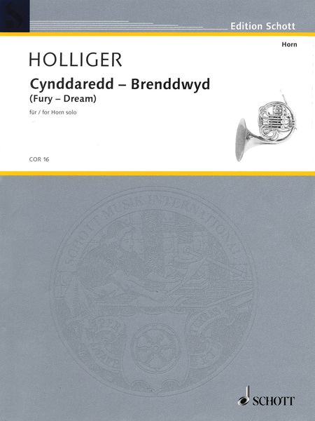 Cynddaredd-Brenddwyd (Fury-Dream) : For Horn Solo (2001,Rev. 20040.