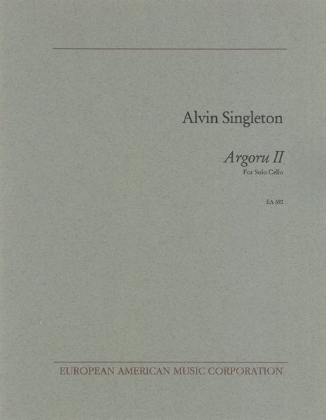 Argoru II : For Solo Cello (1970).