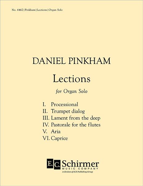 Lections : For Organ Solo (2005).