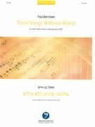 Three Songs Without Words : For Voice Or Instrument (Flute Or Oboe Or Violin) and Piano.