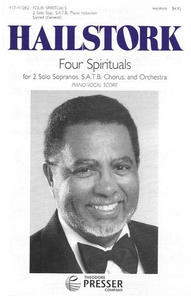 Four Spirituals : For 2 Sopranos, SATB Chorus and Orchestra - Piano reduction.