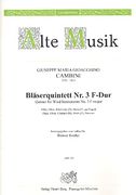 Bläserquintett Nr. 3 F-Dur : Für Flöte, Oboe, Klarinette, Horn und Fagott.