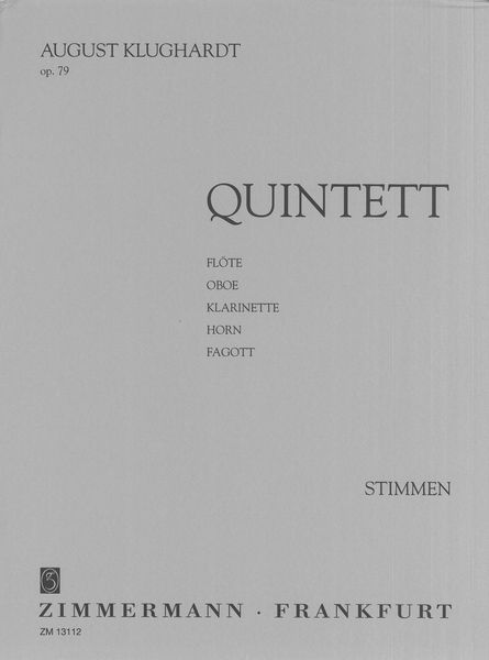 Quintett, Op. 79 : Für Flöte, Oboe, Klarinette, Horn und Fagott.