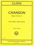 Chanson, Op. 35 No. 3 : For Oboe and Piano / edited by Philip West.