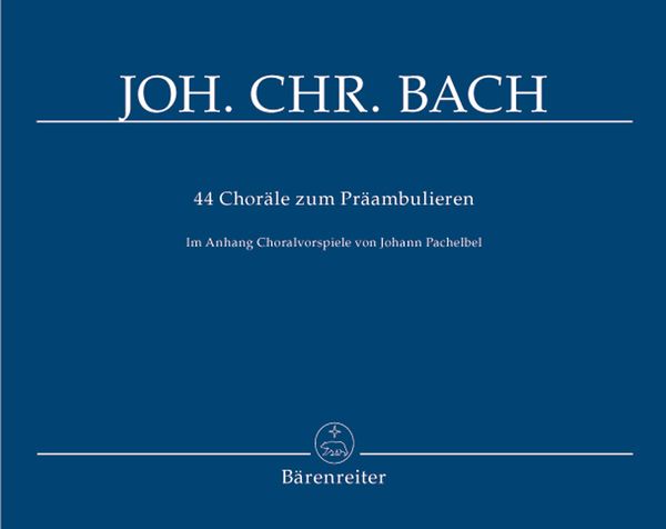 44 Choräle Zum Präambulieren : Für Orgel.