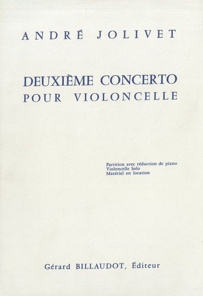 Concerto No. 2 : For Cello and Orchestra.