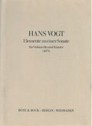 Elemente Zu Einer Sonate (1973) : Für Violoncello und Klavier.