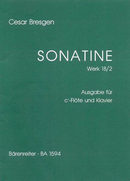 Sonatine F-Dur, Op. 18 No. 2 : For Recorder and Piano.