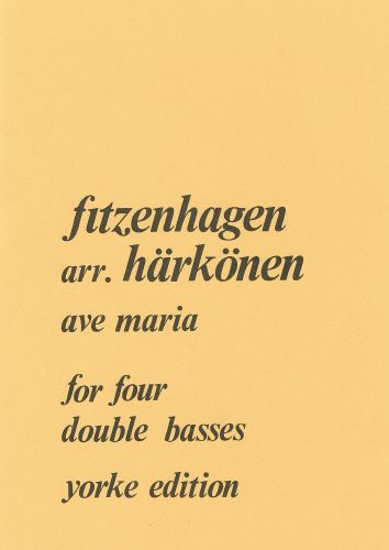 Ave Maria : For Four Double Basses / arr. by Tr Jorma Härkönen.