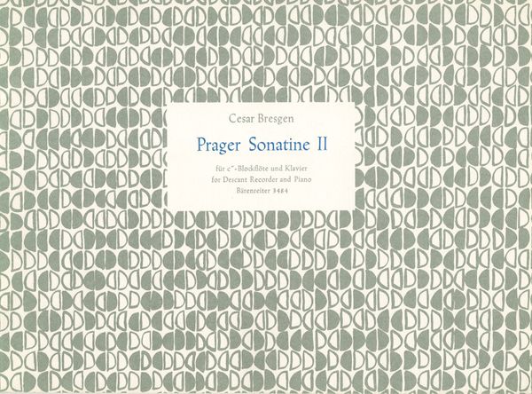 Prager Sonatine No. 2 : For Recorder and Piano.
