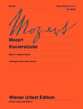 Klavierstücke, Band 2 : Spätere Werke / Edited By Ulrich Leisinger.