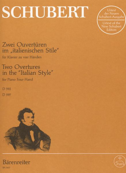 Zwei Overtüren Im Italienischen Stile, D. 592 : For Piano, Four Hands.