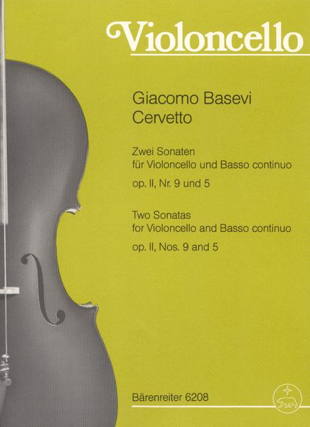 Zwei Sonaten, Op. 2 Nos. 9 and 5 : For Cello and Continuo.