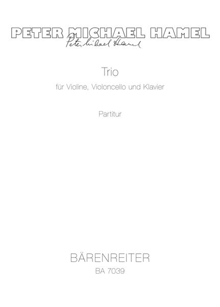 Trio In Drei Sätzen : For Violin, Cello and Piano (1985).