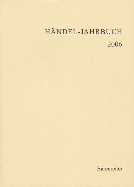 Händel-Jahrbuch 2006.