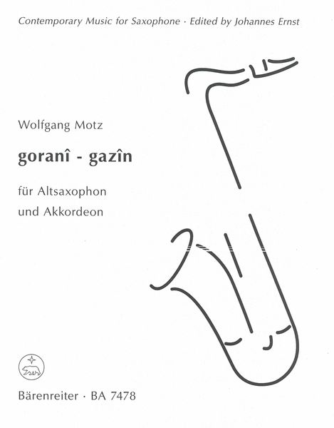 Gorani - Gazin : For Alto Saxophone and Accordion.