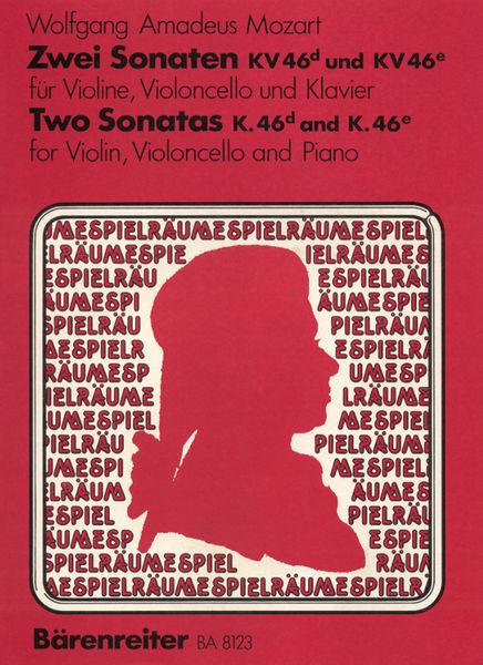 Zwei Sonaten, K. 46d und K. 46e : For Violin, Cello and Piano.