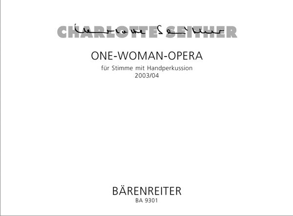 One-Woman-Opera : Für Stimme Mit Handperkussion (2003-04).