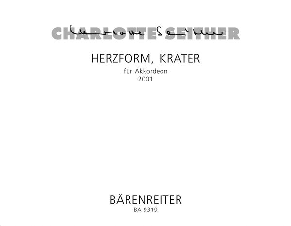 Herzform, Krater : For Accordion (2001).
