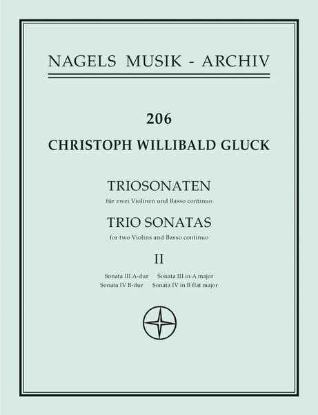 Triosonaten, Heft 2 : Sonate Nr. 3 A-Dur & Sonate Nr. 4 B-Dur.