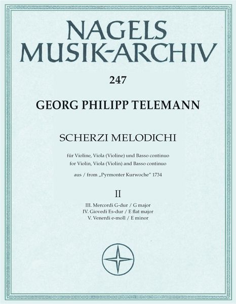Scherzi Melodici : For Violin, Viola and Continuo - Vol. 2.
