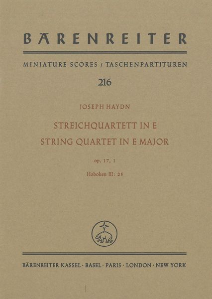 Streichquartett A-Dur, Op. 17 No. 1, Hob. III:25.