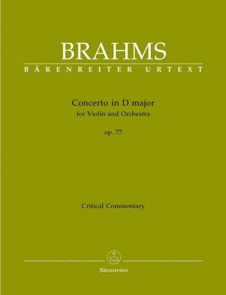 Konzert In D-Dur : Für Violine und Orchester, Op. 77 / edited by Clive Brown.