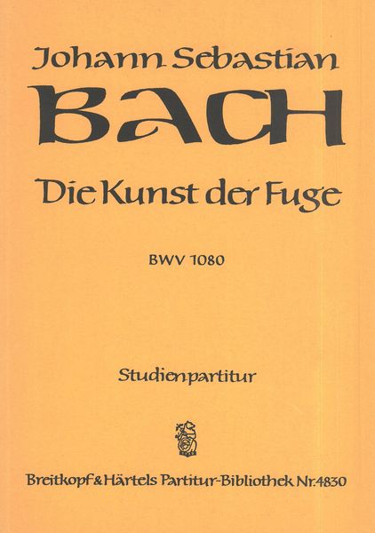 Kunst der Fuge, BWV 1080.