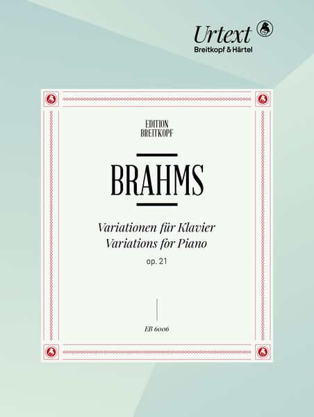 Variationen Über Ein Eigenes Thema und Über Ein Ungarisches Lied, Op. 21 : For Piano.