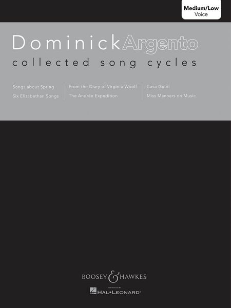 Collected Song Cycles : For Medium/Low Voice.