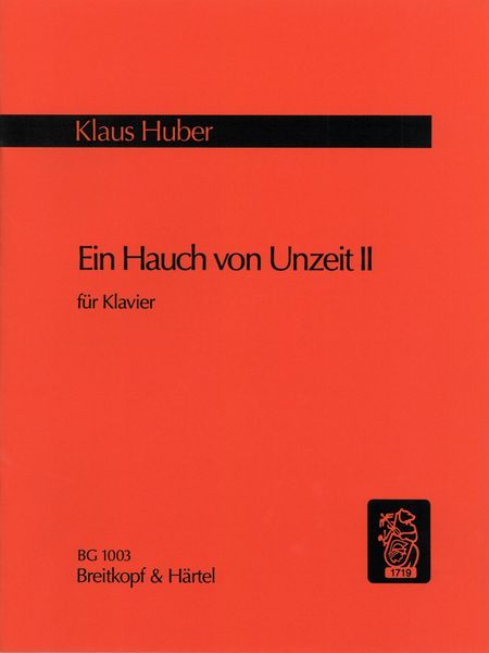 Ein Hauch Von Unzeit 2 : For Piano (1972).