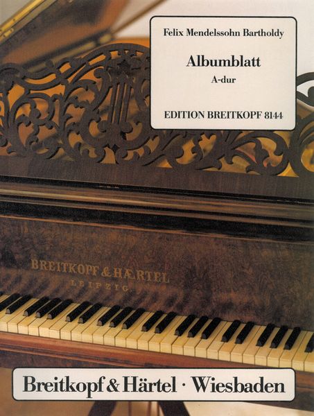 Albumblatt A-Dur : For Piano.