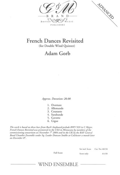 French Dances Revisited : For Double Wind Quintet.