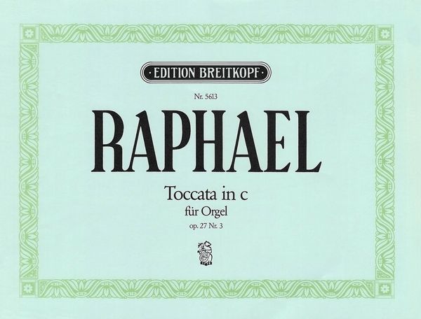 Toccata C-Moll, Op. 27 No. 3 : For Organ.