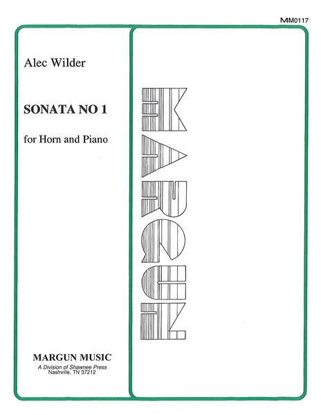 Sonata No. 1 : For Horn and Piano (1958).