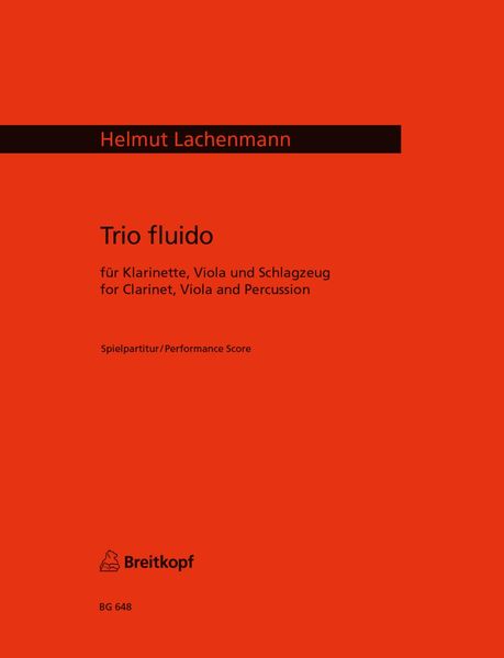 Trio Fluido : For Clarinet, Viola and Percussion (1966).