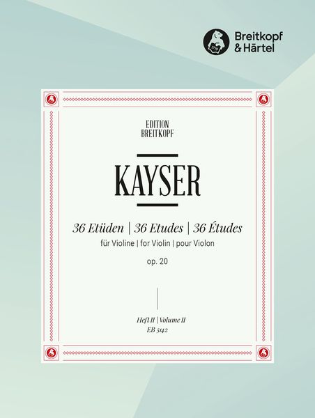 36 Etüden, Op. 20 : For Solo Violin - Book 2.
