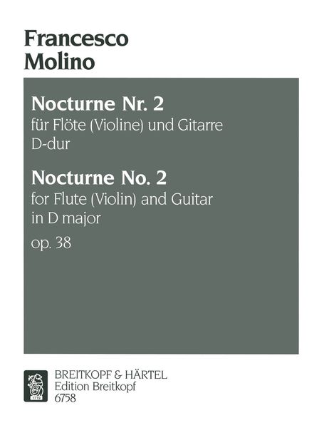 Nocturne, Op. 38 : For Flute (Or Violin) and Guitar.