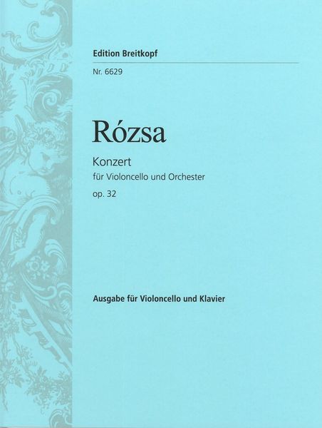 Konzert, Op. 32 : For Cello and Orchestra (1971) - Piano reduction.